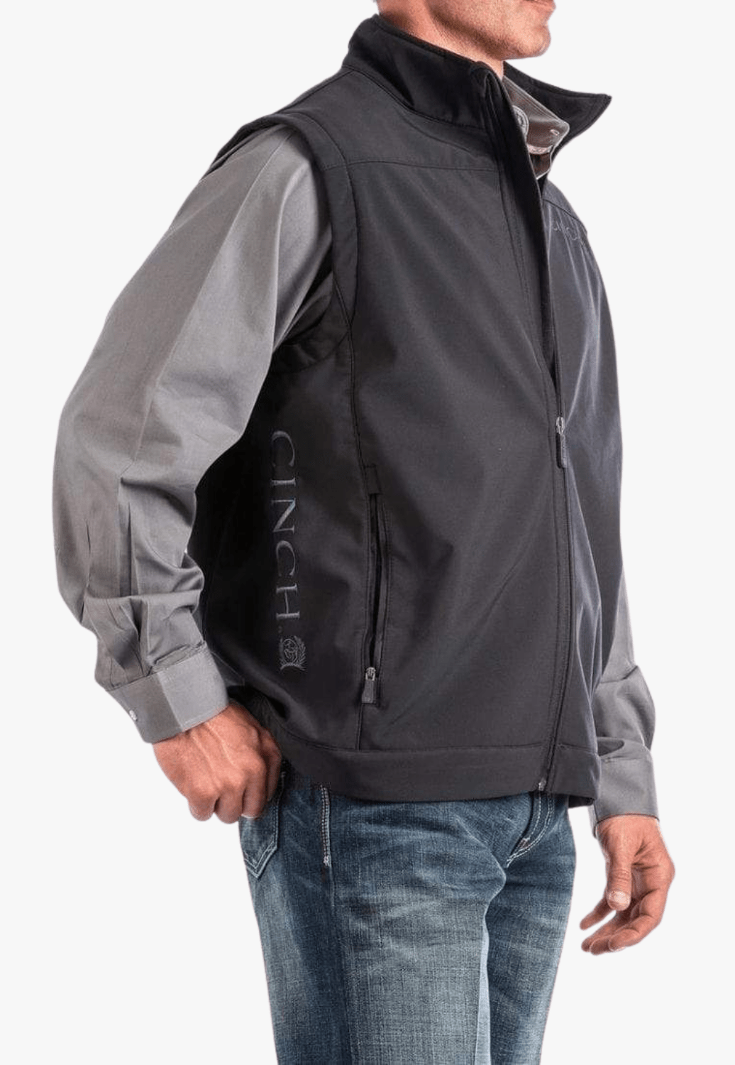 Cinch CLOTHING-Mens Vests Cinch Mens Bonded Vest