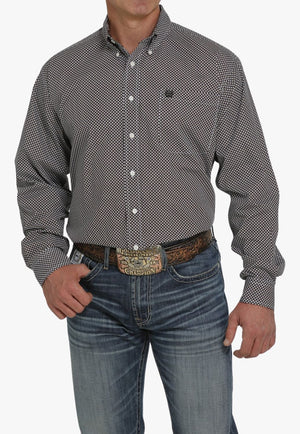 Cinch CLOTHING-Mens Long Sleeve Shirts Cinch Mens Geo Print Button Down Long Sleeve Shirt