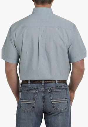 Cinch CLOTHING-Mens Short Sleeve Shirts Cinch Mens Geometric Button Down Short Sleeve Shirt