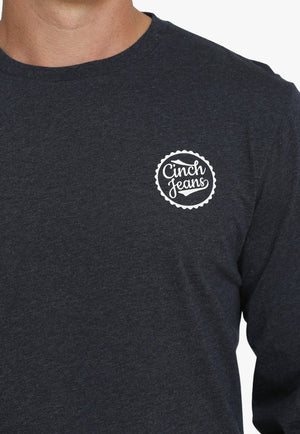 Cinch CLOTHING-Mens Long Sleeve Shirts Cinch Mens Logo Long Sleeve Shirt