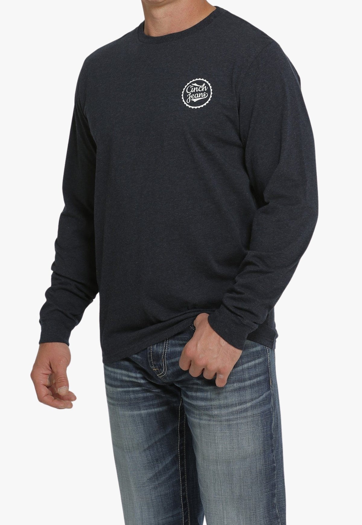 Cinch CLOTHING-Mens Long Sleeve Shirts Cinch Mens Logo Long Sleeve Shirt