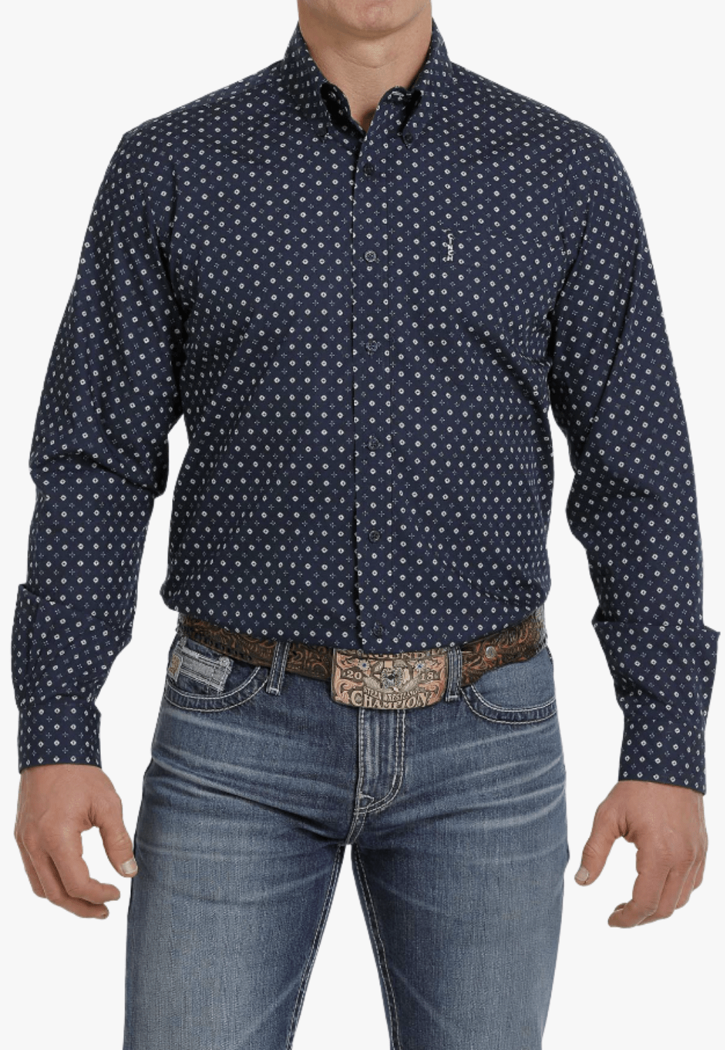 Cinch CLOTHING-Mens Long Sleeve Shirts Cinch Mens Modern Fit Long Sleeve Shirt