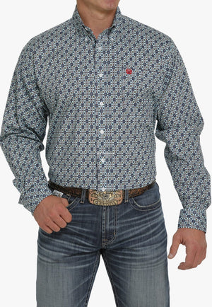 Cinch CLOTHING-Mens Long Sleeve Shirts Cinch Mens Plaid Long Sleeve Shirt
