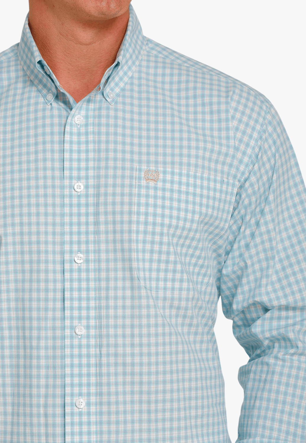 Cinch CLOTHING-Mens Long Sleeve Shirts Cinch Mens Plaid Long Sleeve Shirt