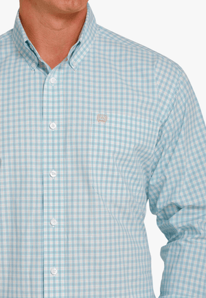 Cinch CLOTHING-Mens Long Sleeve Shirts Cinch Mens Plaid Long Sleeve Shirt