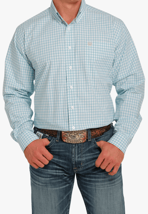 Cinch CLOTHING-Mens Long Sleeve Shirts Cinch Mens Plaid Long Sleeve Shirt