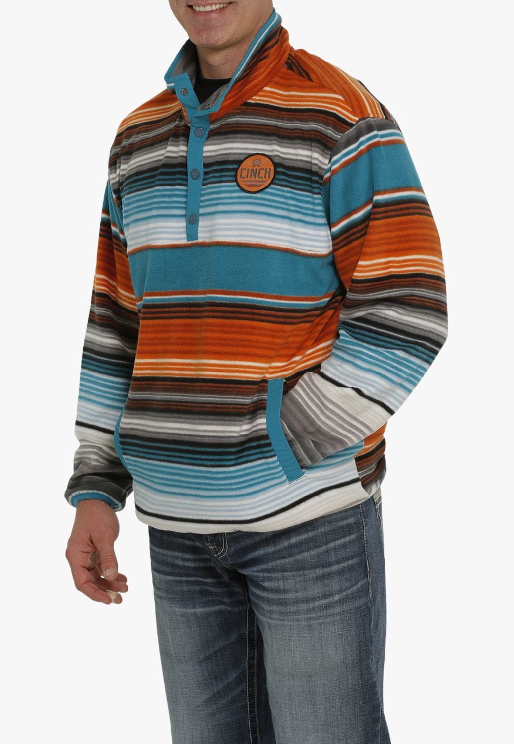 Cinch CLOTHING-Mens Jackets Cinch Mens Polar Fleece Pullover