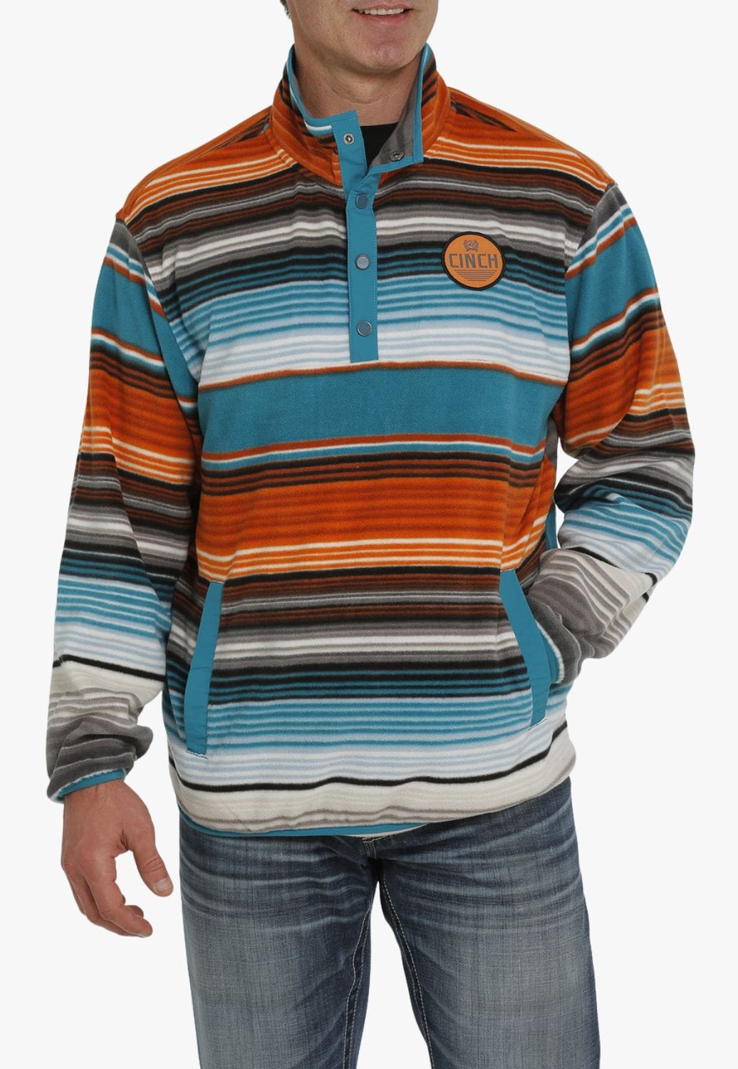 Cinch CLOTHING-Mens Jackets Cinch Mens Polar Fleece Pullover