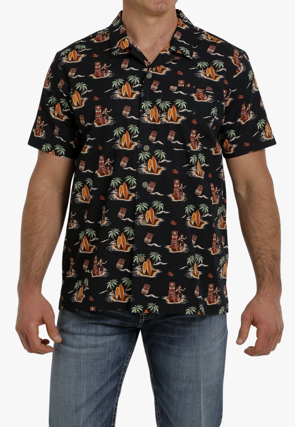 Cinch CLOTHING-Mens Short Sleeve Shirts Cinch Mens Short Sleeve Shirt