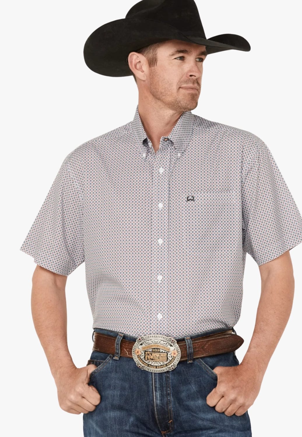 Cinch CLOTHING-Mens Short Sleeve Shirts Cinch Mens Short Sleeve Shirt
