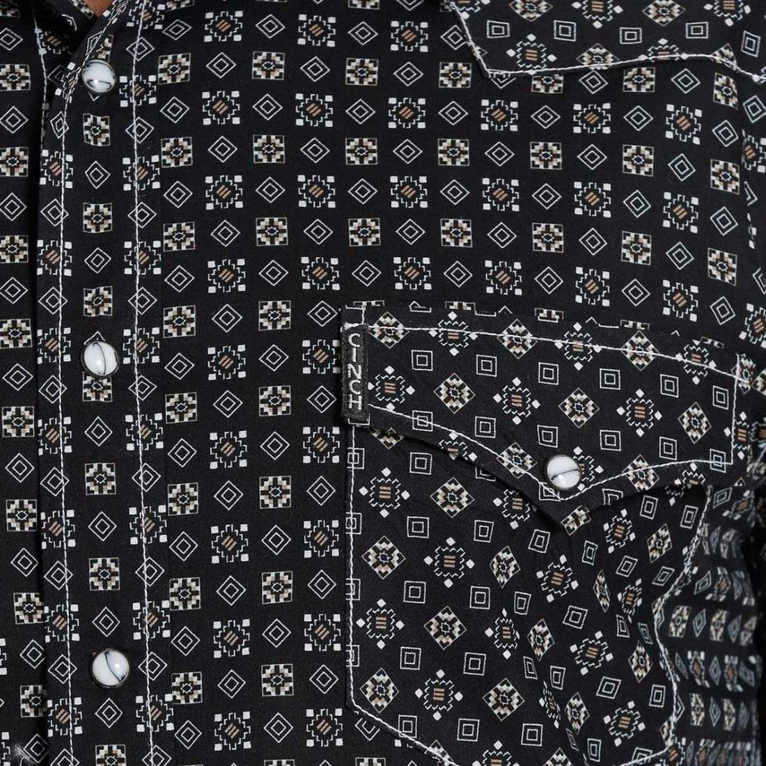 Cinch CLOTHING-Mens Long Sleeve Shirts Cinch Mens Snap Long Sleeve Shirt