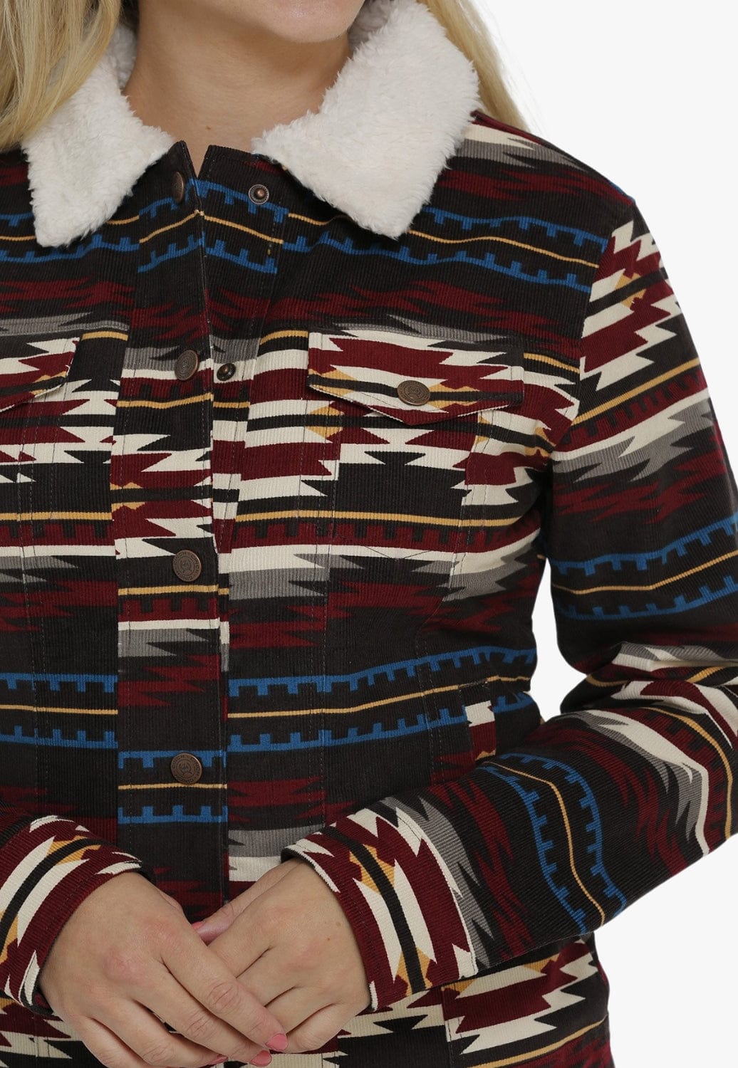 Cinch CLOTHING-Womens Jackets Cinch Womens Corduroy Trucker Jacket