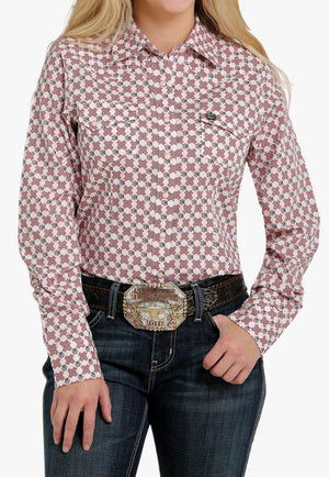 Cinch CLOTHING-Womens Long Sleeve Shirts Cinch Womens Snap Front Long Sleeve Shirt
