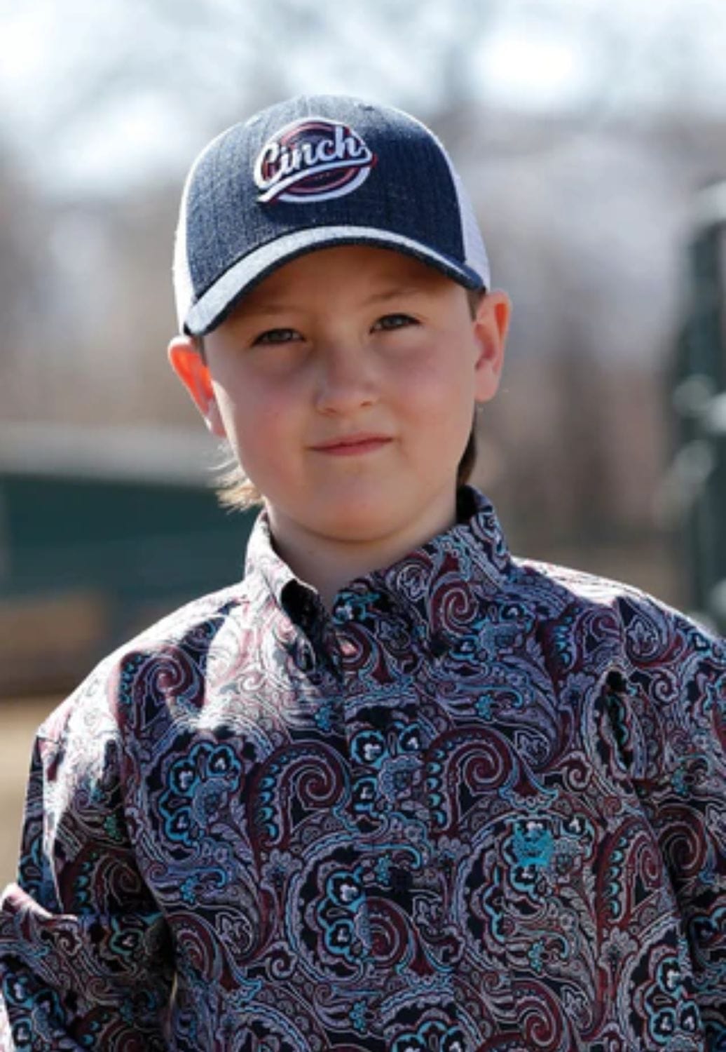 Cinch HATS - Caps Navy Cinch Boys Denim Trucker Cap