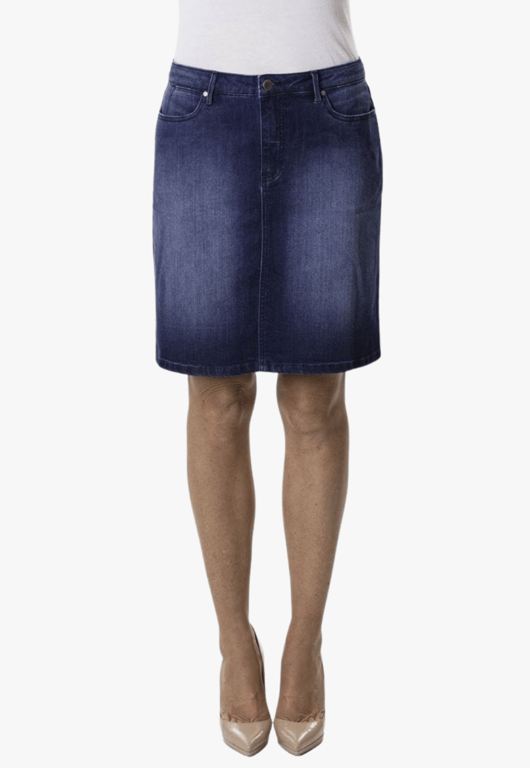 Corfu CLOTHING-Womens Skirts Corfu Womens Clara Denim Skirt