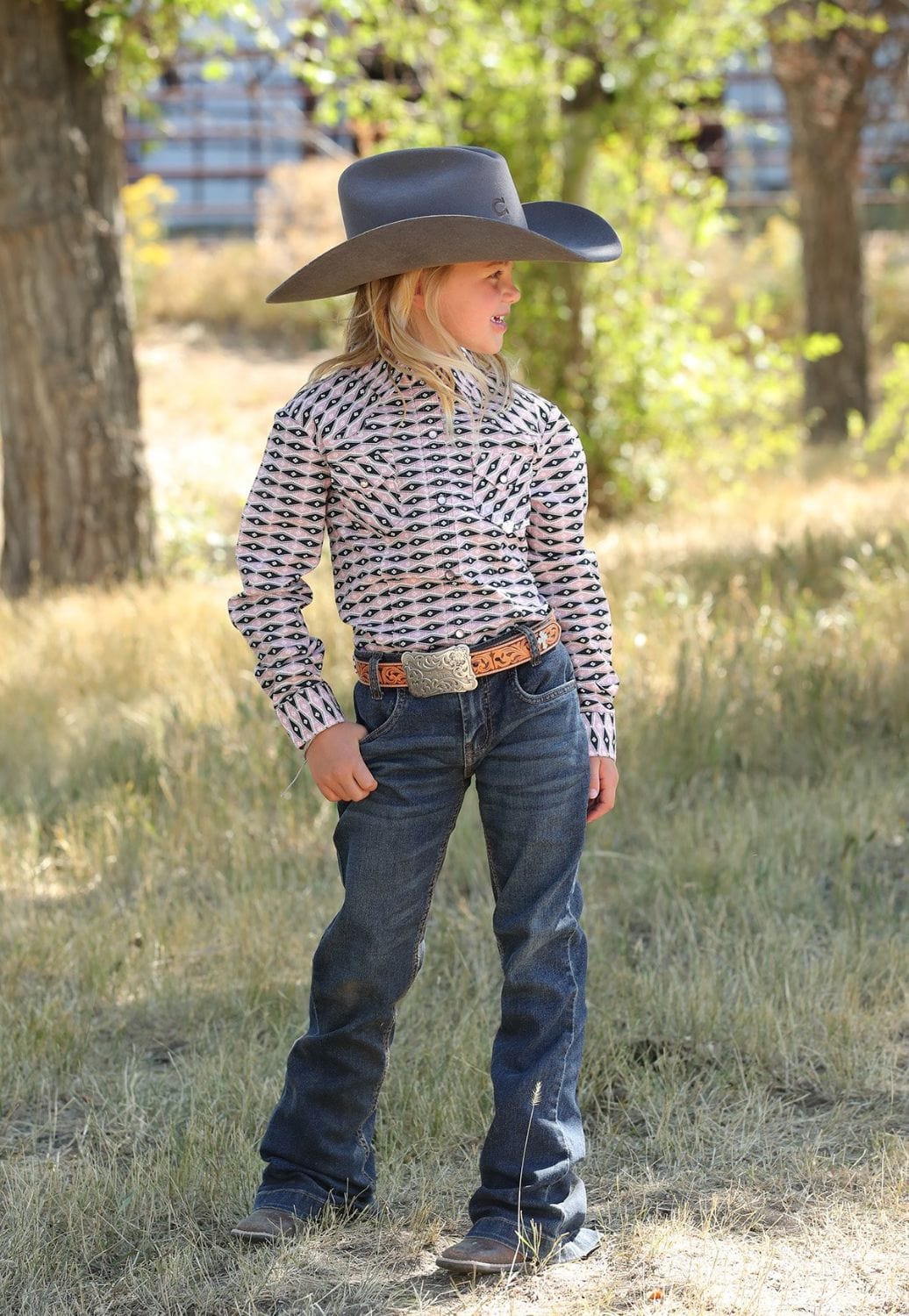 Cruel Girl CLOTHING-Girls Long Sleeve Shirts Cruel Girl Girls Snap Long Sleeve Shirt