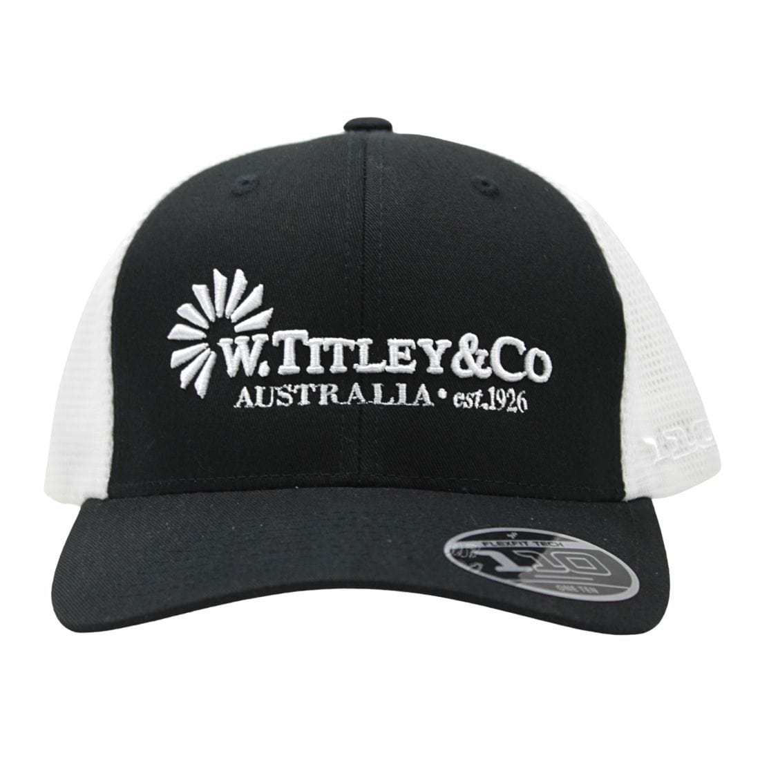 Flexfit HATS - Caps Black/White W. Titley & Co FlexFit Cap