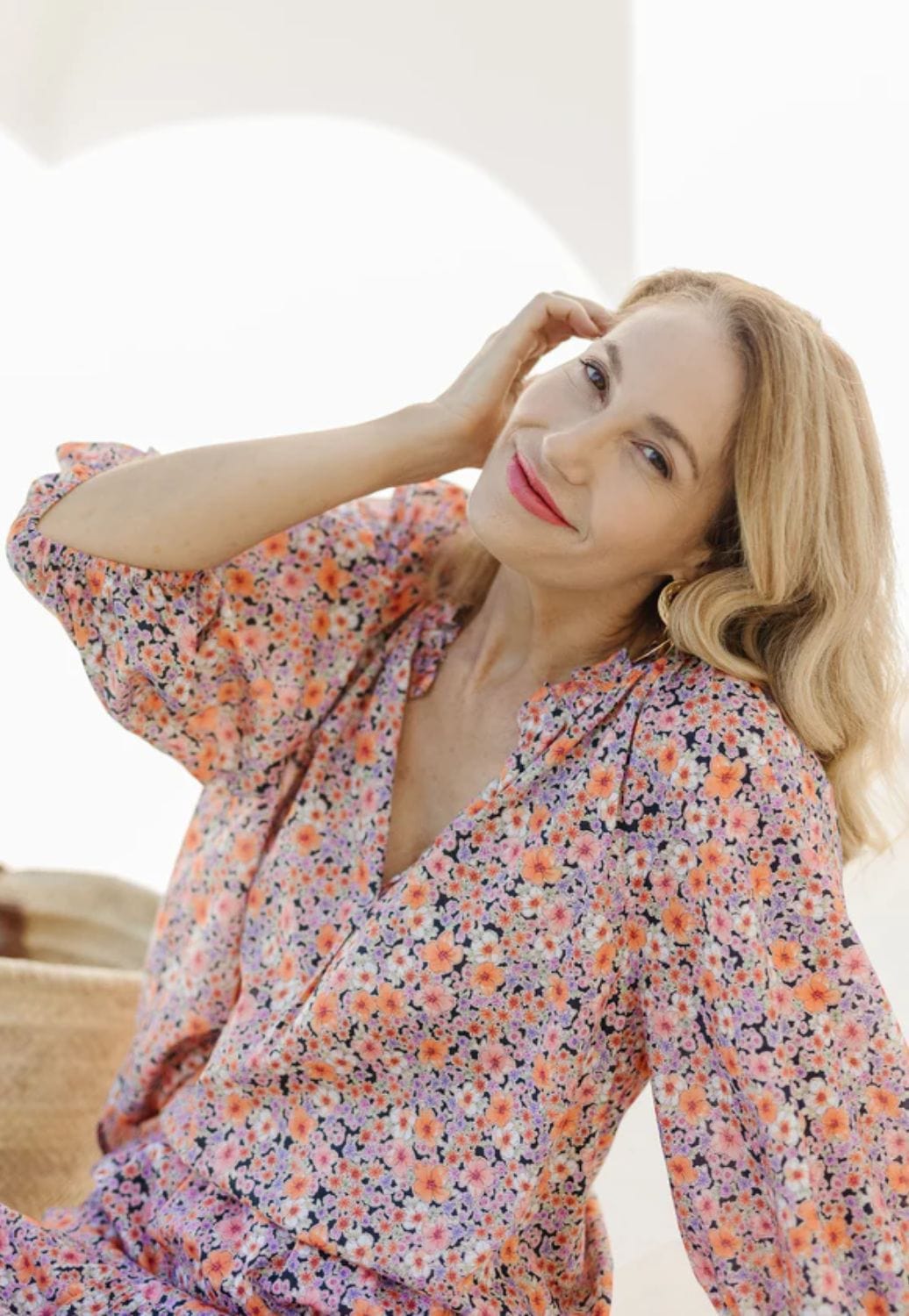 Goondiwindi Cotton CLOTHING-Womens Dress Tops / Shirts Goondiwindi Womens Peasant Floral Print Top