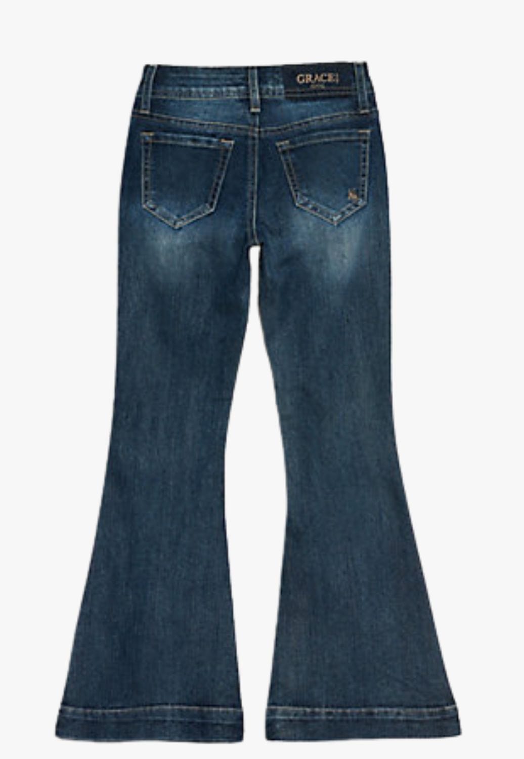Grace In LA CLOTHING-Womens Jeans Grace In LA Girls Flare Jean