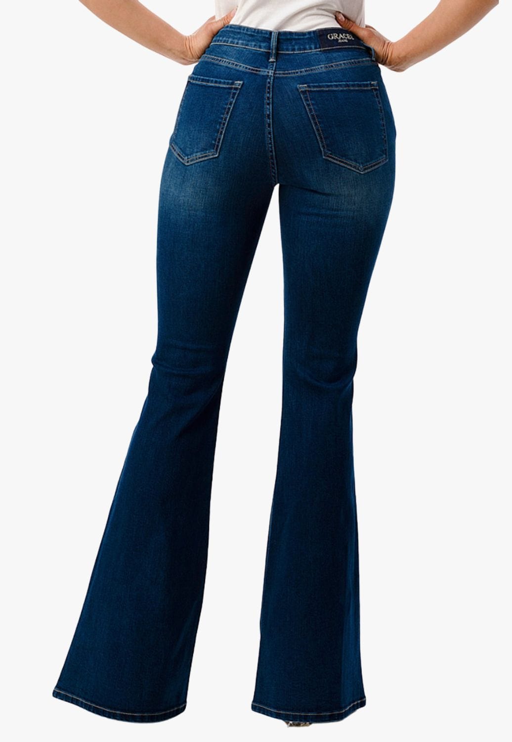 Grace In LA CLOTHING-Womens Jeans Grace In LA Womens Basic Flare Jean