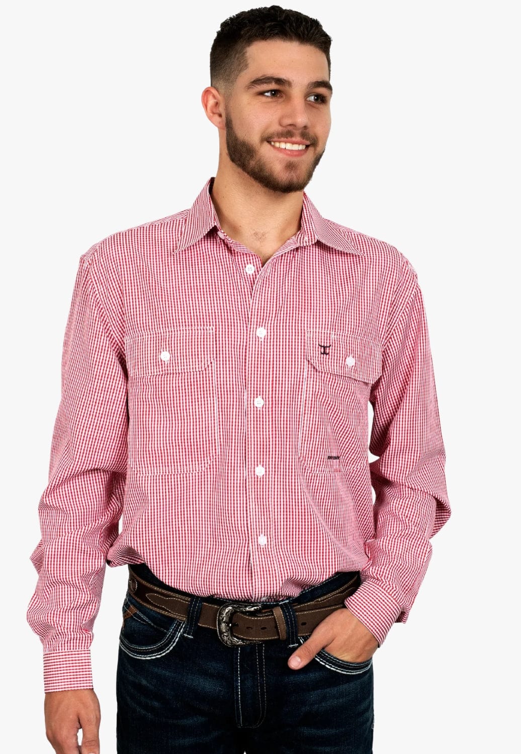 Just Country CLOTHING-Mens Long Sleeve Shirts Just Country Mens Austin Long Sleeve Shirt