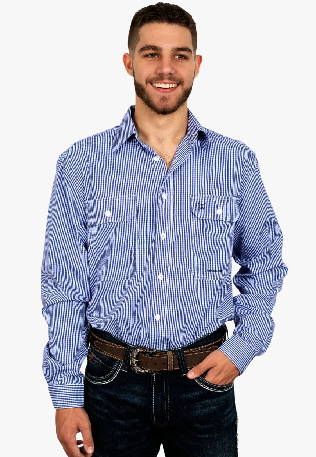 Just Country CLOTHING-Mens Long Sleeve Shirts Just Country Mens Austin Long Sleeve Shirt