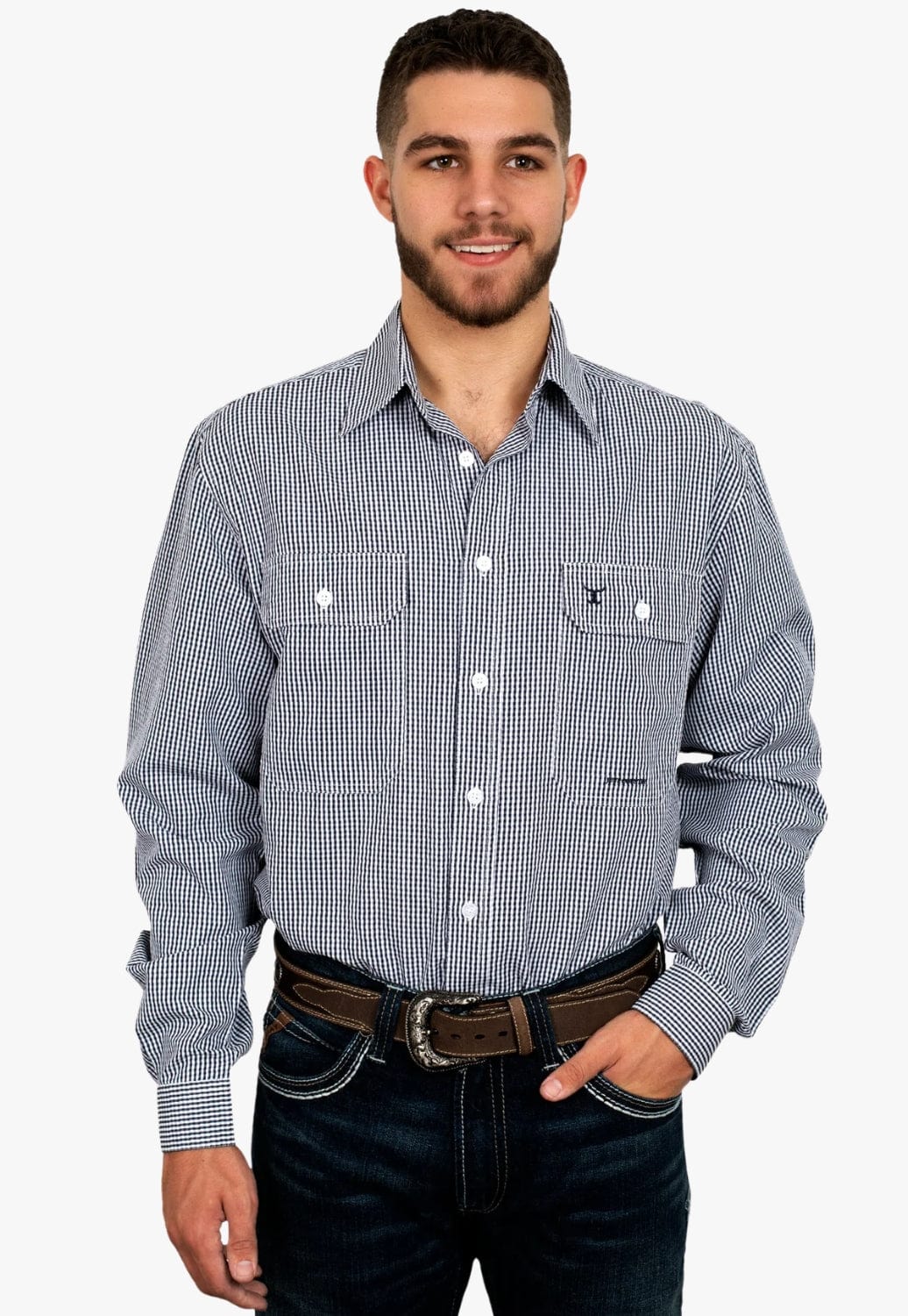 Just Country CLOTHING-Mens Long Sleeve Shirts Just Country Mens Austin Long Sleeve Shirt