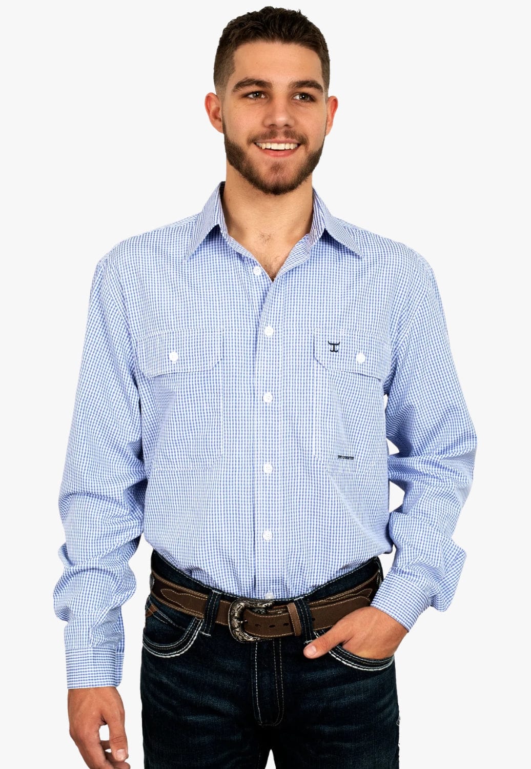 Just Country CLOTHING-Mens Long Sleeve Shirts Just Country Mens Austin Long Sleeve Shirt
