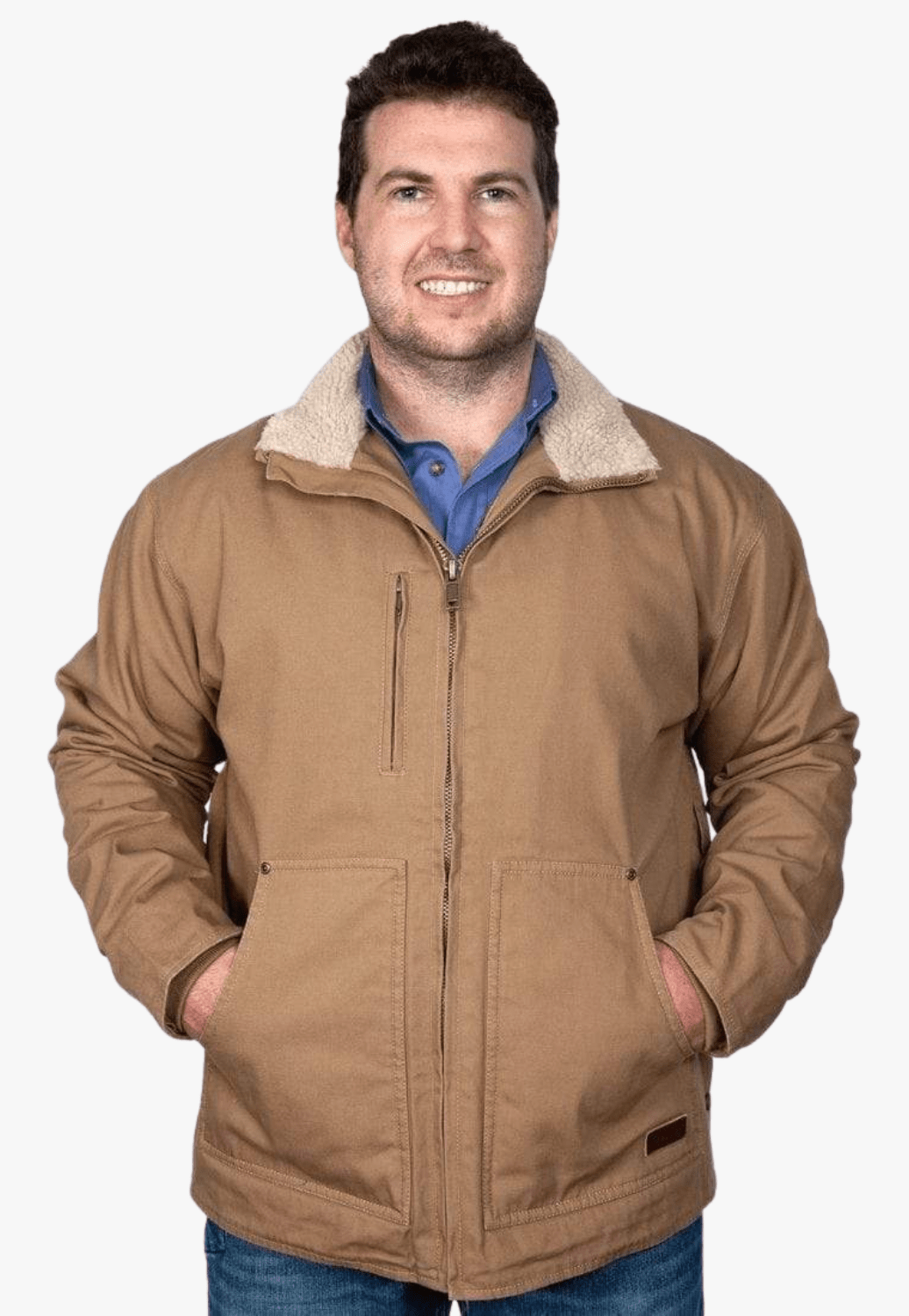 Just Country CLOTHING-Mens Jackets Just Country Mens Diamantina Sherpa Jacket