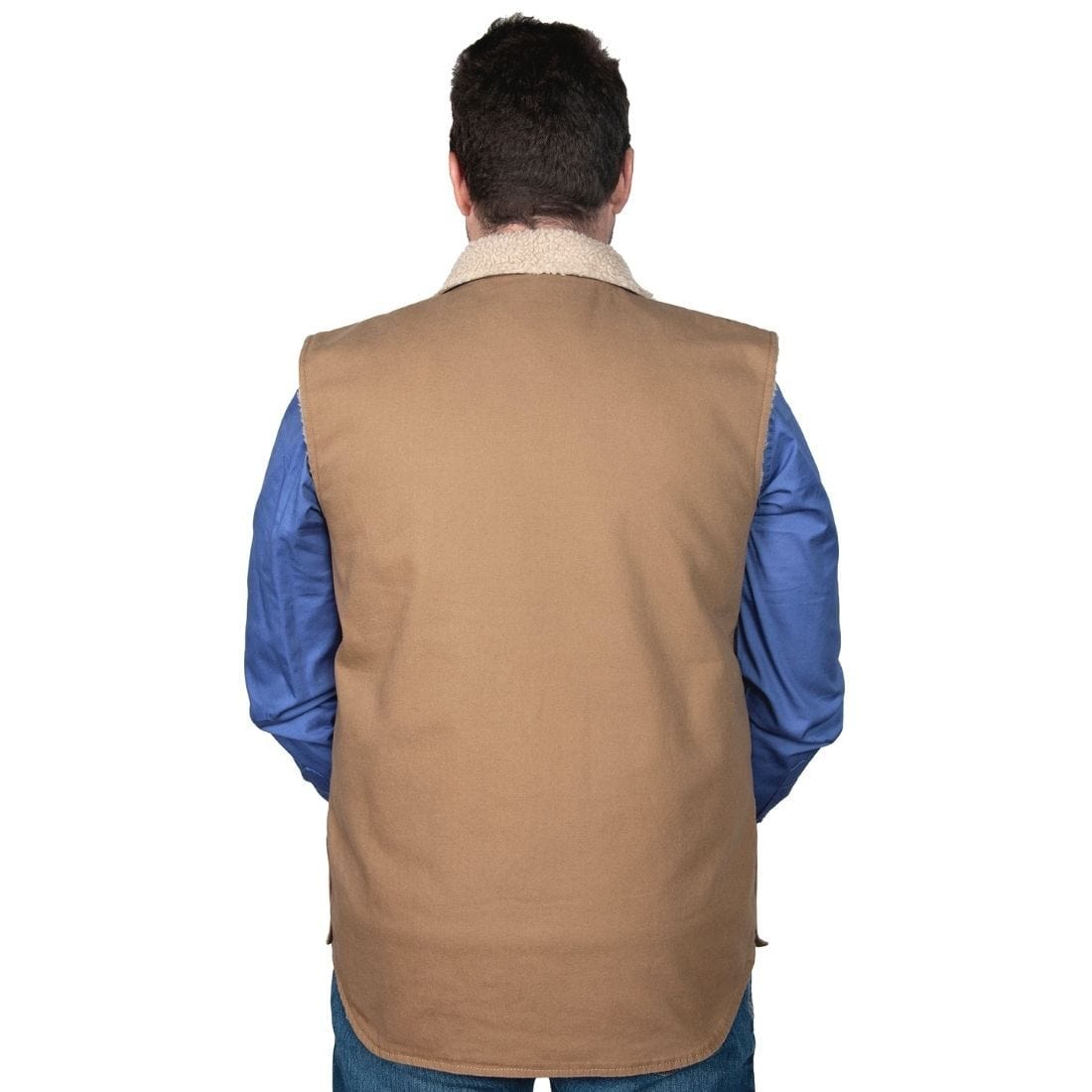 Just Country CLOTHING-Mens Vests Just Country Mens Diamantina Sherpa Vest