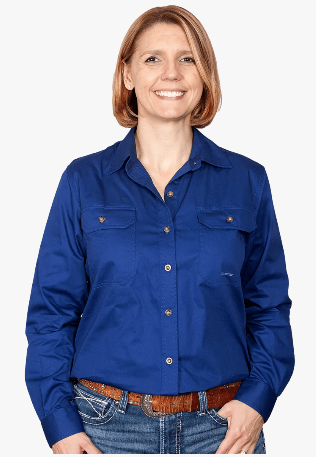 Just Country CLOTHING-Womens Long Sleeve Shirts Just Country Womens Brooke Work Shirt JC50502