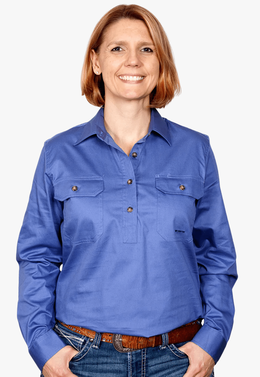 Just Country CLOTHING-Womens Long Sleeve Shirts Just Country Womens Jahna Work Shirt JC50505