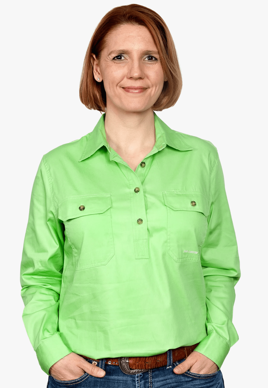 Just Country CLOTHING-Womens Long Sleeve Shirts Just Country Womens Jahna Work Shirt JC50505