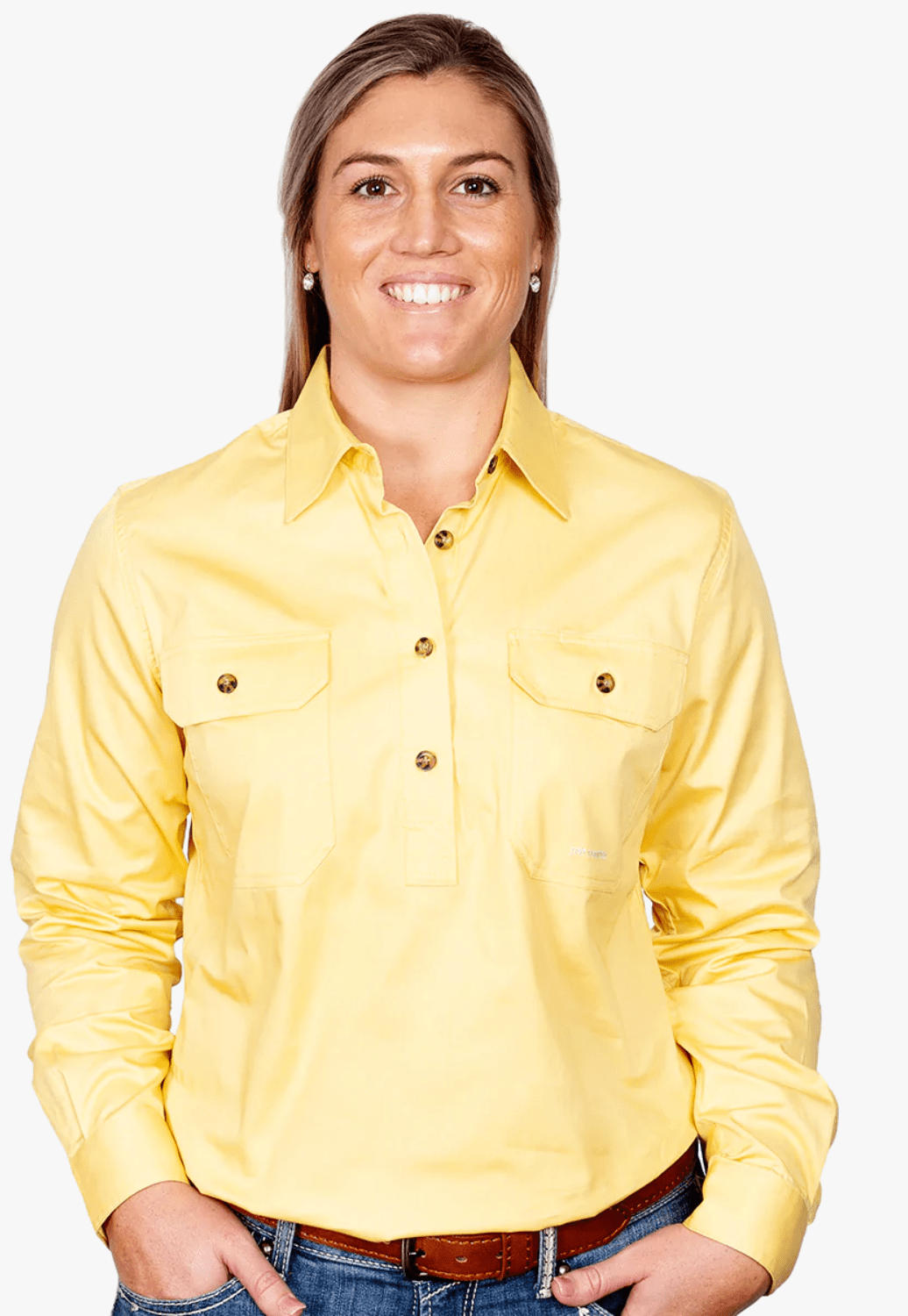 Just Country CLOTHING-Womens Long Sleeve Shirts Just Country Womens Jahna Work Shirt JC50505