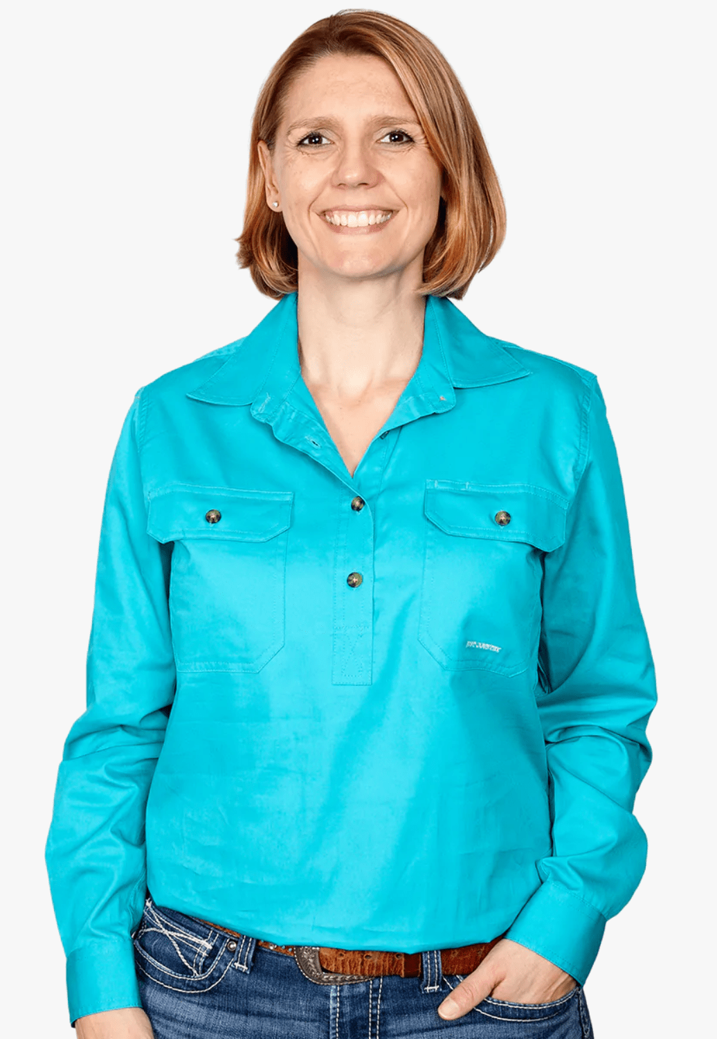 Just Country CLOTHING-Womens Long Sleeve Shirts Just Country Womens Jahna Work Shirt JC50505