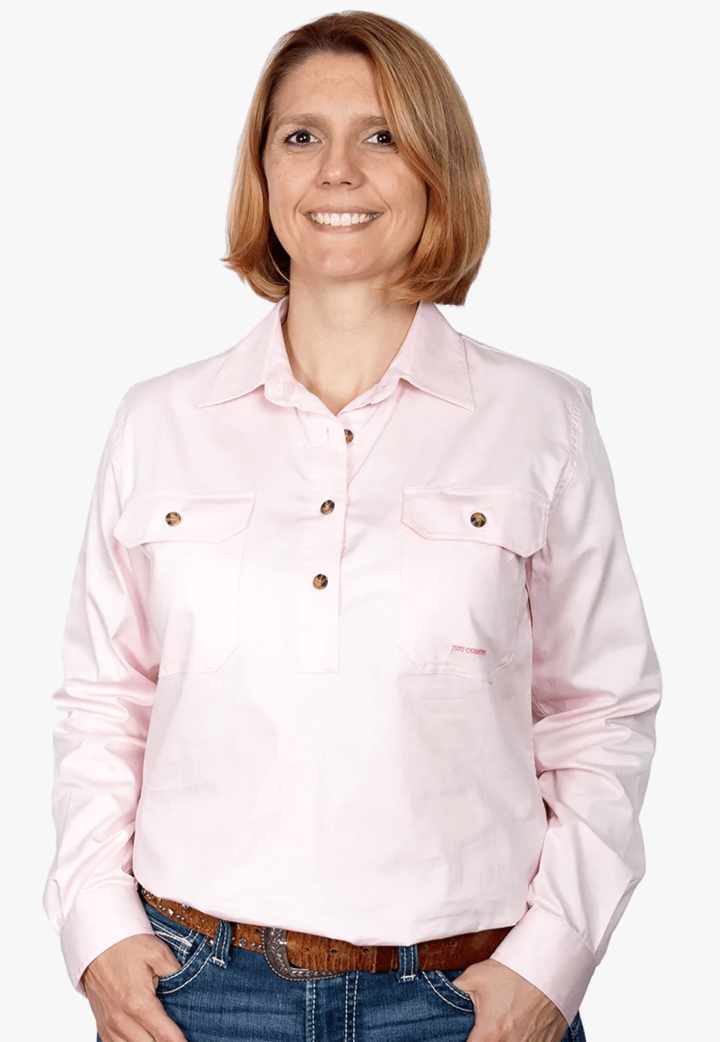 Just Country CLOTHING-Womens Long Sleeve Shirts Just Country Womens Jahna Work Shirt JC50505