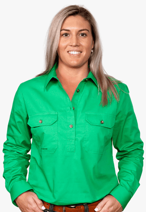 Just Country CLOTHING-Womens Long Sleeve Shirts Just Country Womens Jahna Work Shirt JC50505
