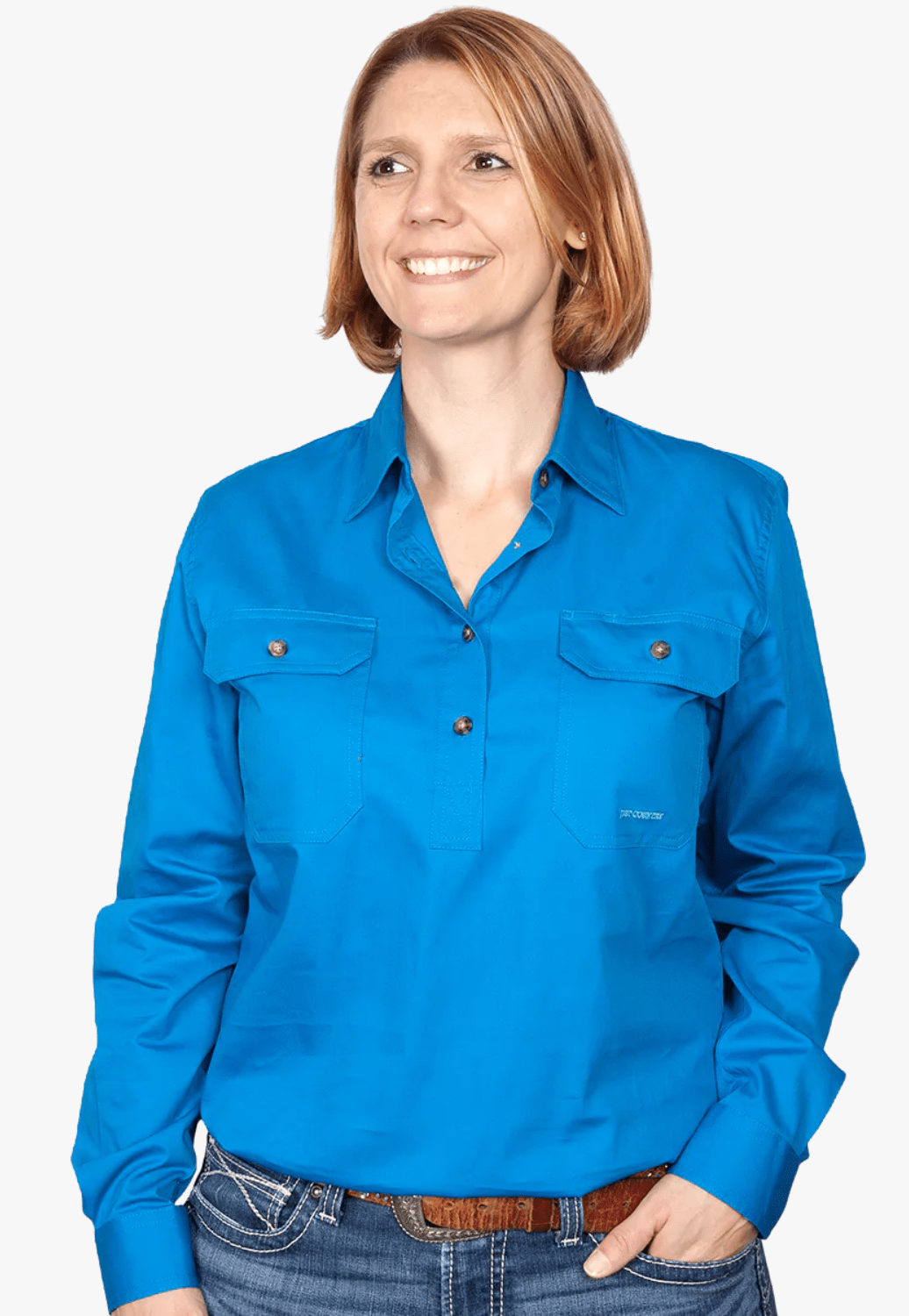 Just Country CLOTHING-Womens Long Sleeve Shirts Just Country Womens Jahna Work Shirt JC50505