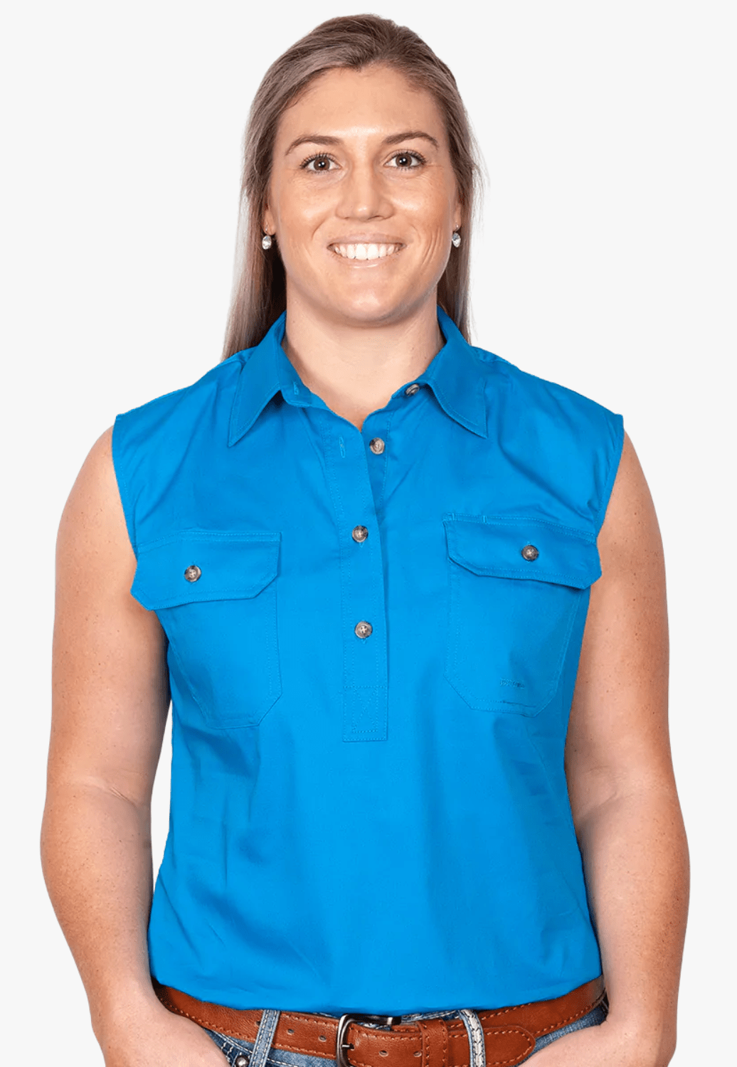 Just Country CLOTHING-Womens Long Sleeve Shirts Just Country Womens Kerry Work Shirt JC50503