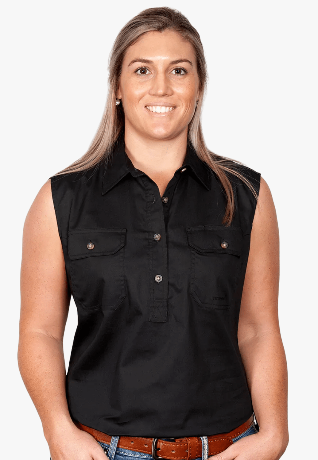 Just Country CLOTHING-Womens Long Sleeve Shirts Just Country Womens Kerry Work Shirt JC50503