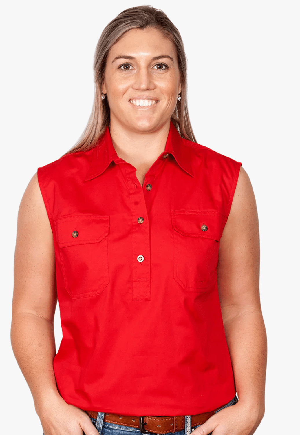 Just Country CLOTHING-Womens Long Sleeve Shirts Just Country Womens Kerry Work Shirt JC50503