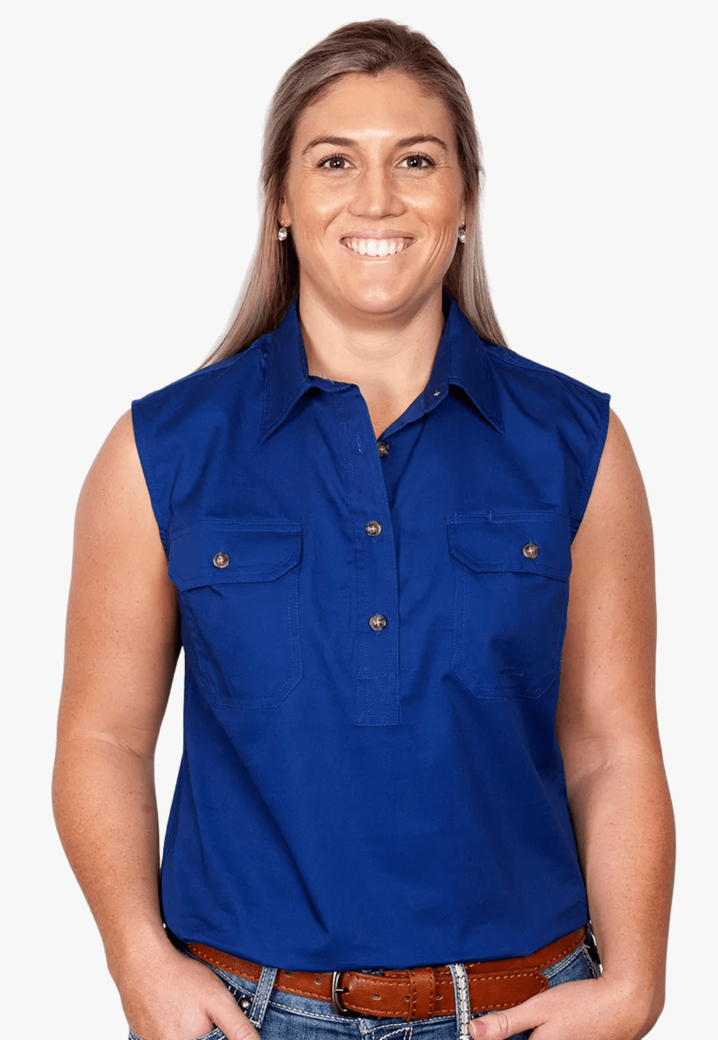 Just Country CLOTHING-Womens Long Sleeve Shirts Just Country Womens Kerry Work Shirt JC50503