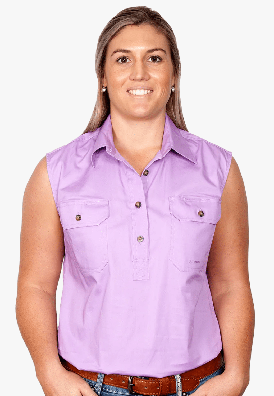 Just Country CLOTHING-Womens Long Sleeve Shirts Just Country Womens Kerry Work Shirt JC50503