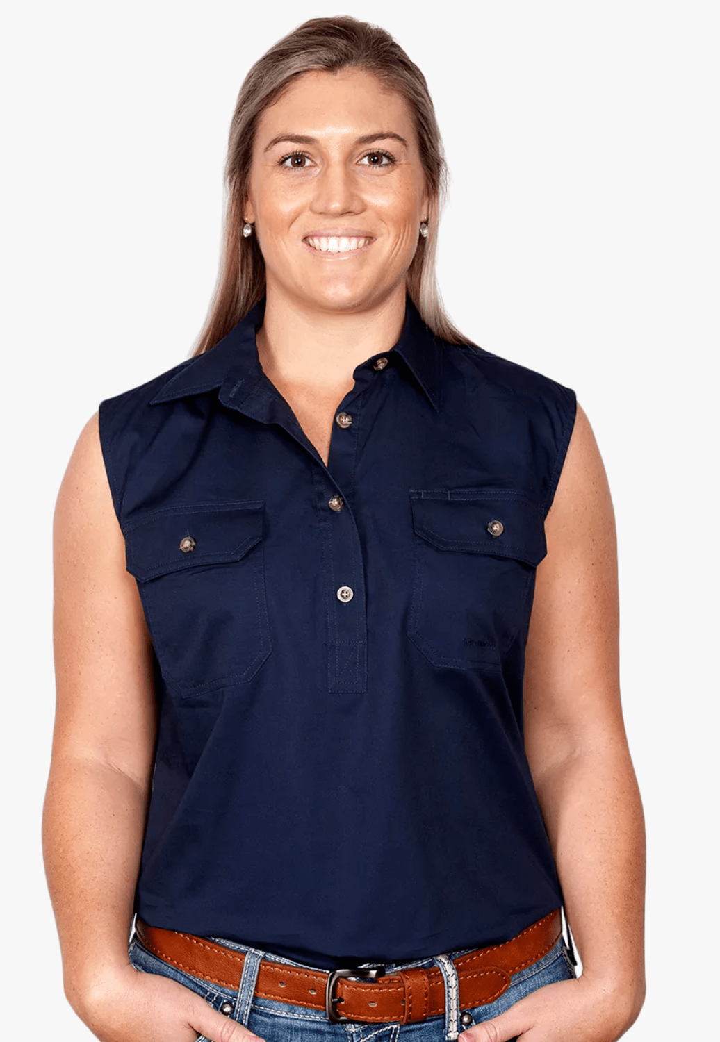 Just Country CLOTHING-Womens Long Sleeve Shirts Just Country Womens Kerry Work Shirt JC50503