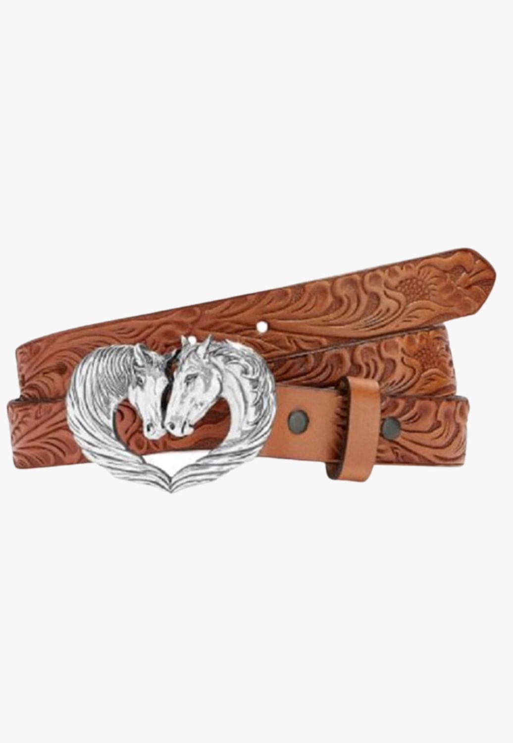 Justin CLOTHING-Girls Belts Justin Girls Spirit Heart Belt