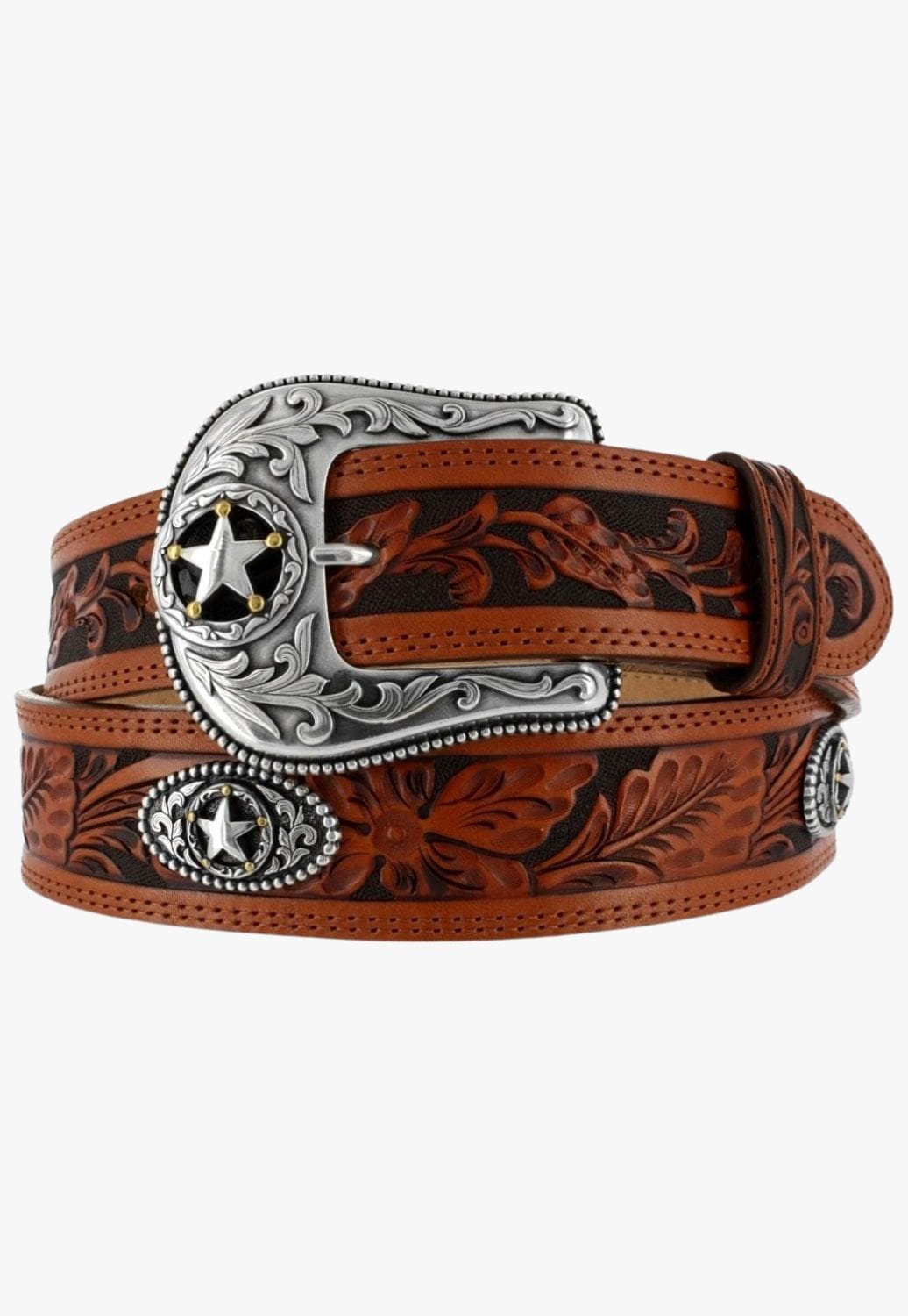 Justin CLOTHING-Mens Belts & Braces Justin Mens 5 Star Ranch Belt