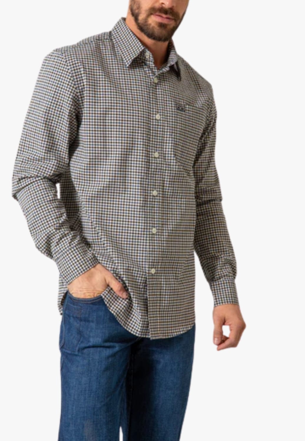 Kimes Ranch CLOTHING-Mens Long Sleeve Shirts Kimes Ranch Mens Welton Long Sleeve Shirt