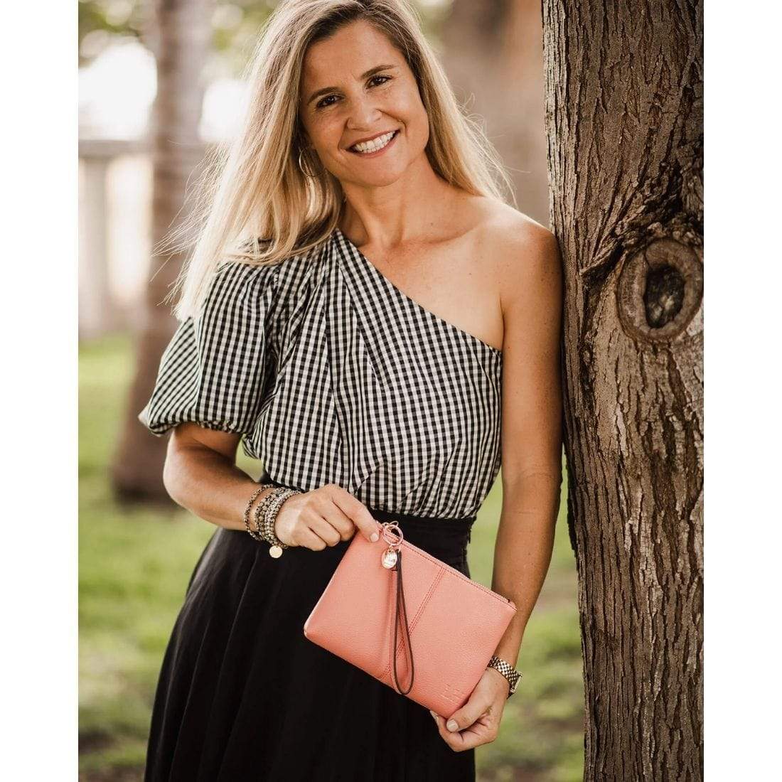 Louenhide ACCESSORIES-Handbags Peach Louenhide Baby Gracie Clutch