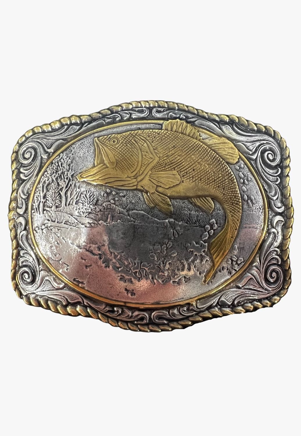 Nocona ACCESSORIES-General Nocona Adults Crumrine Vintage Bass Buckle