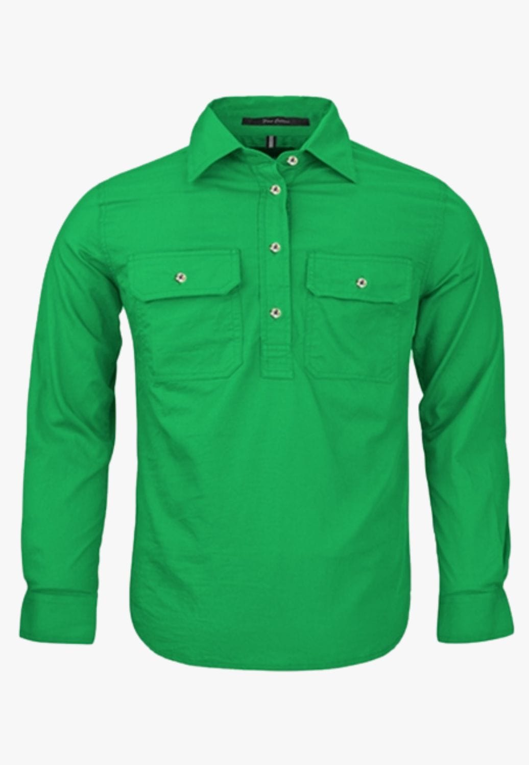 Pilbara CLOTHING-Boys Long Sleeve Shirts Pilbara Kids Closed Front Work Shirt RM400CF